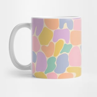 Colorful abstract shapes pattern in pastel tones Mug